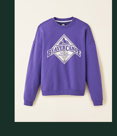 Beaver Canoe Relaxed Crew Sweatshirt Gender Free