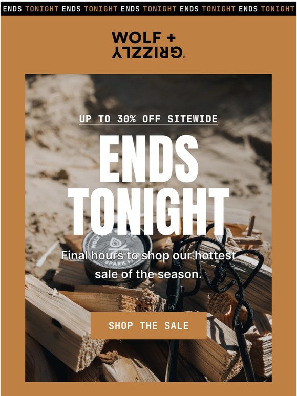 May SALE Ends Tonight