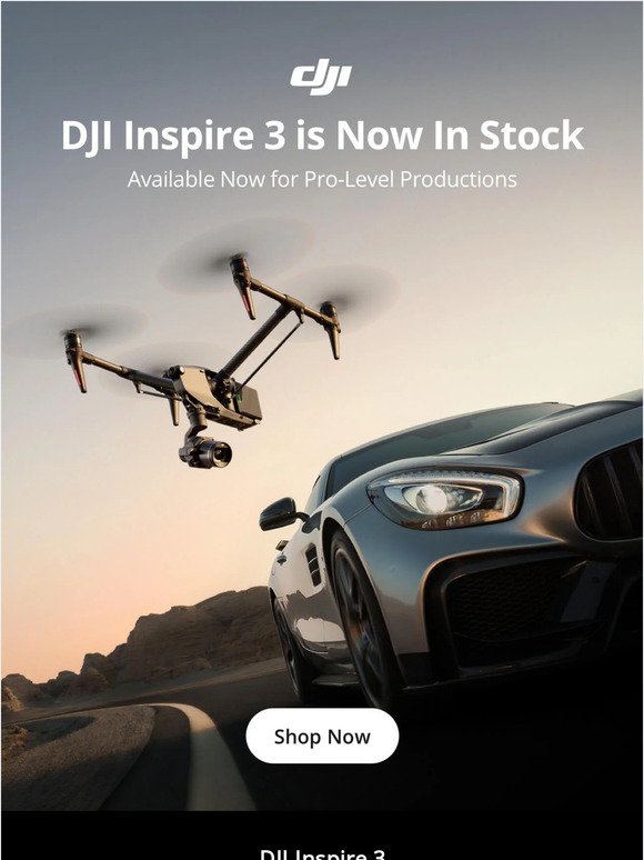 DJI Inspire 3 is Now In Stock