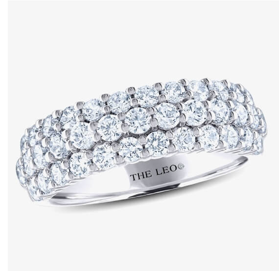 THE LEO Diamond Anniversary Ring 1-1/2 ct tw Round-Cut 14K White Gold