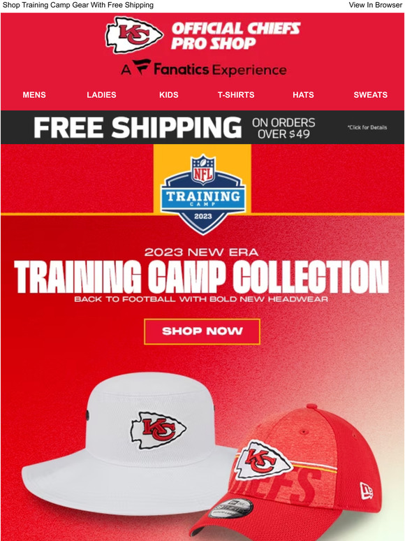 Kansas City Chiefs Just Arrived! 2023 Training Camp Caps Milled