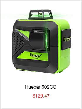 Huepar 602CG - 3D Laser Level Self Leveling USB Charge Use Dry Lithium ion Battery
