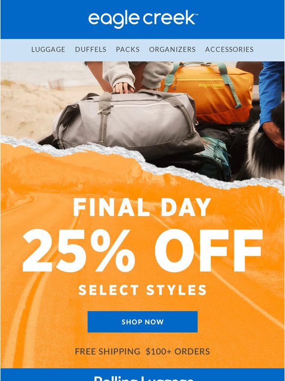 Last Day 25% off