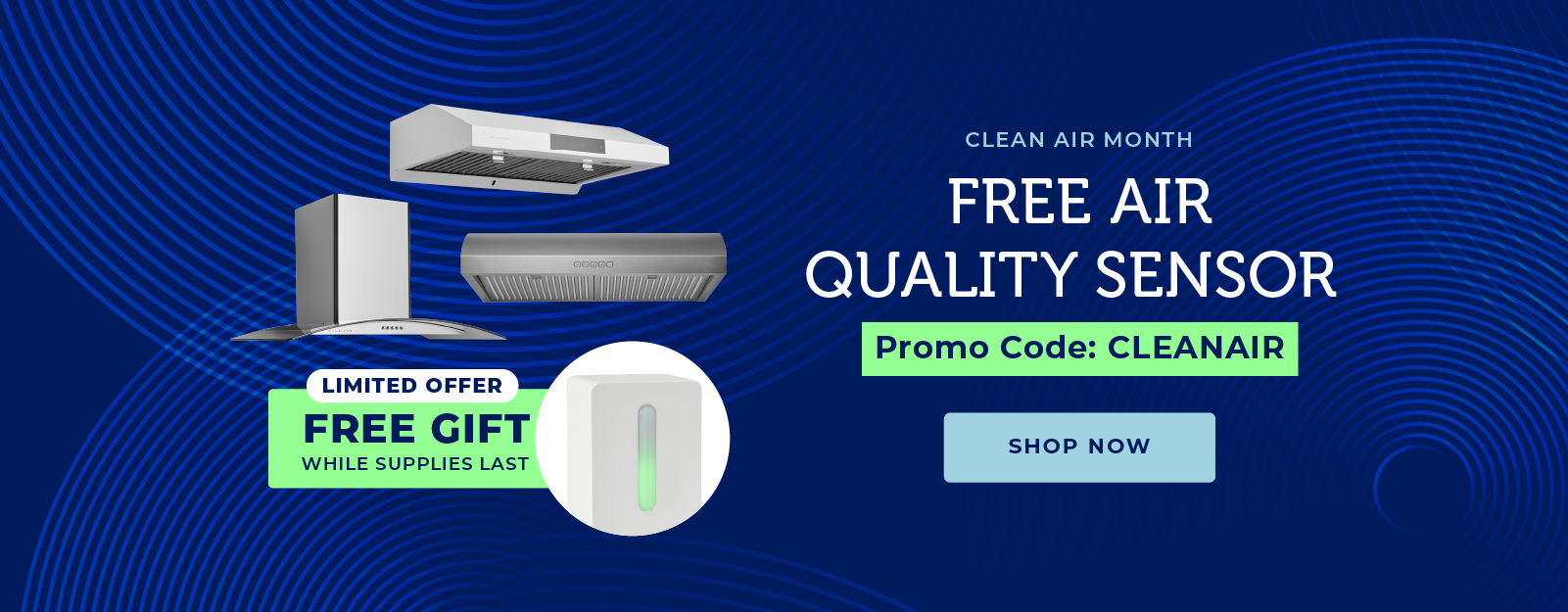 Hauslane Get a FREE air quality sensor with your range hood purchase