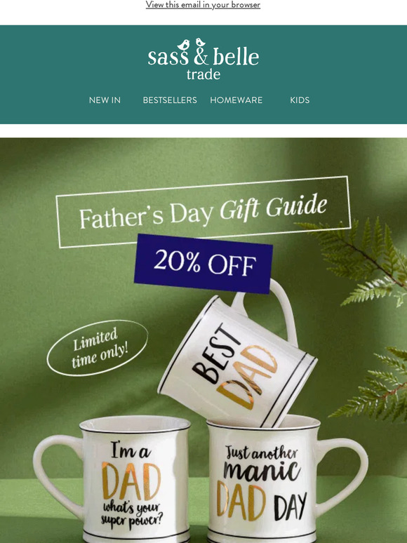 20% off Father's Day favourites