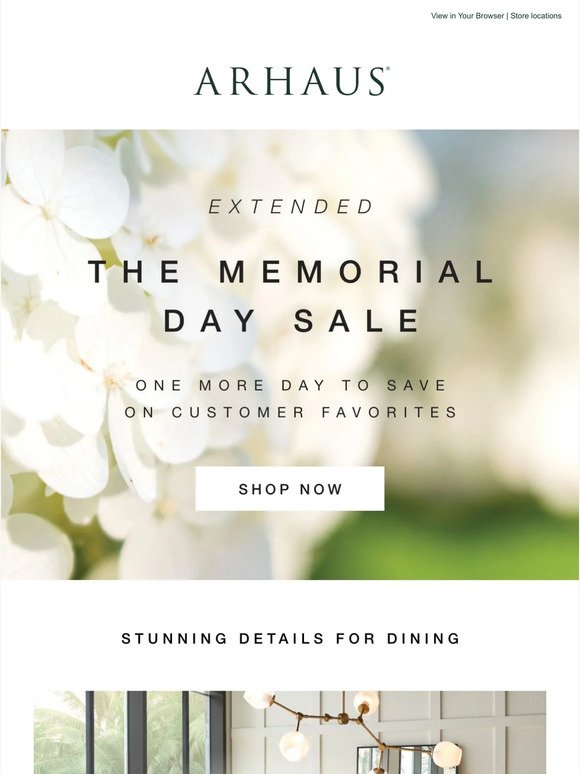 Extended: The Memorial Day Sale!