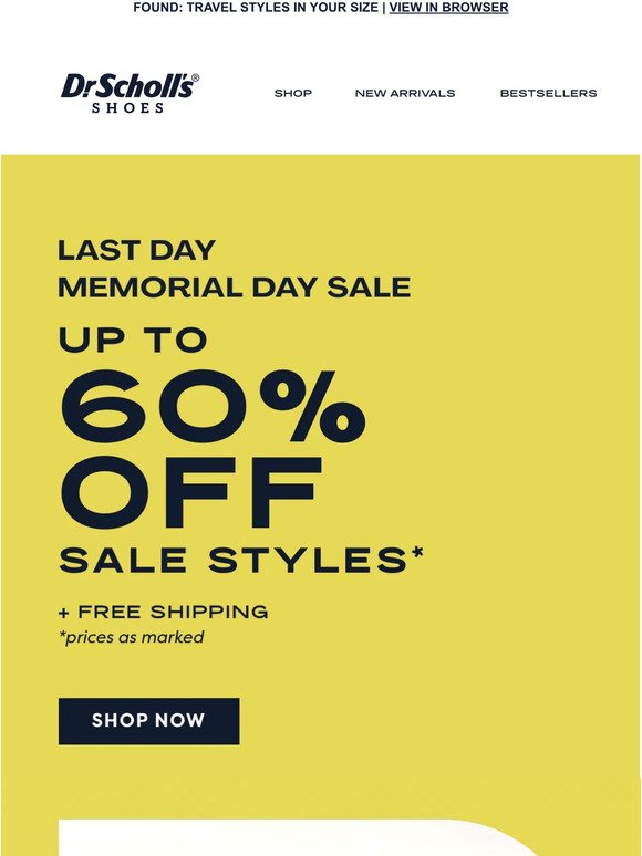 Up to 60% off sale styles + Free shipping ENDS TONIGHT!