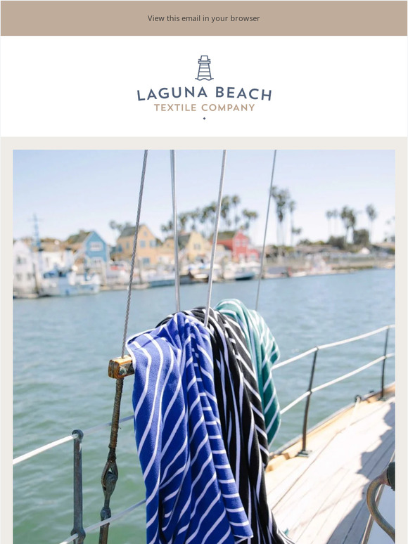 NEW! Just in: Pinstripe Cabana Beach Towel Collection