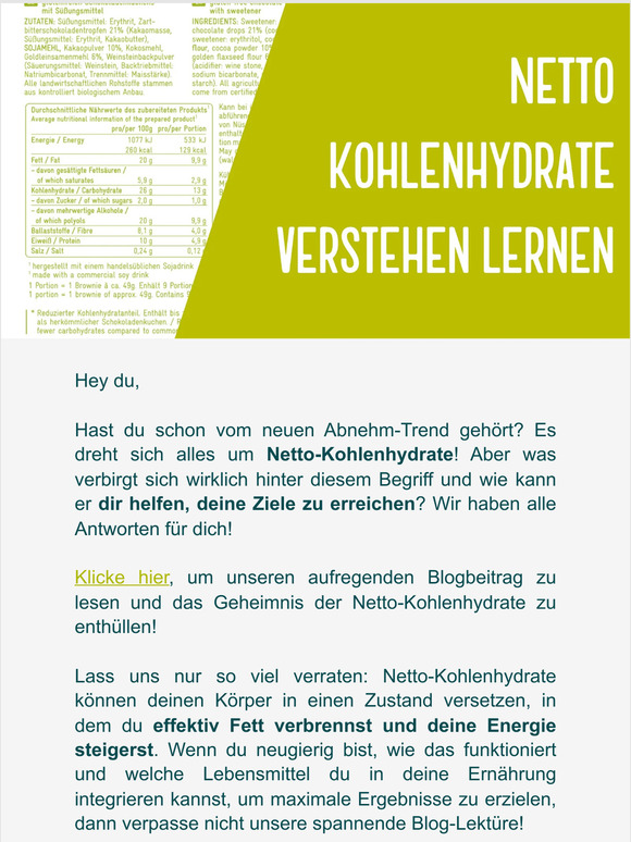 Der Geheimtipp für effektives Abnehmen - Netto-Kohlenhydrate!