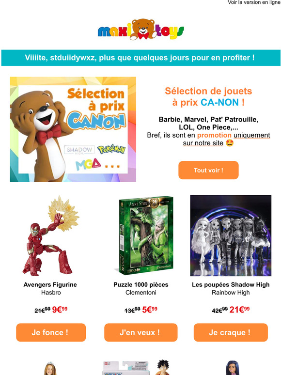 Derniers jours pour les prix CA-NONS 🤩