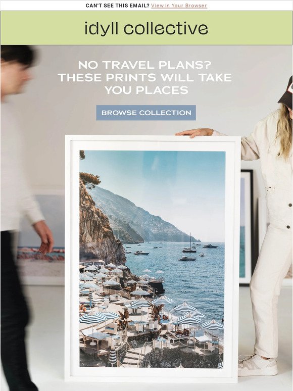 No Travel Plans? These prints will take you places...