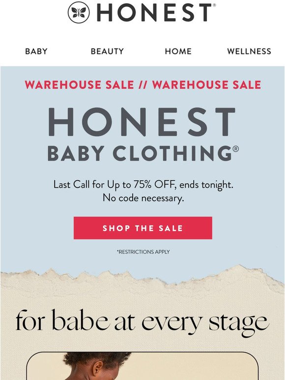 Up to 75% OFF Honest Baby Clothing