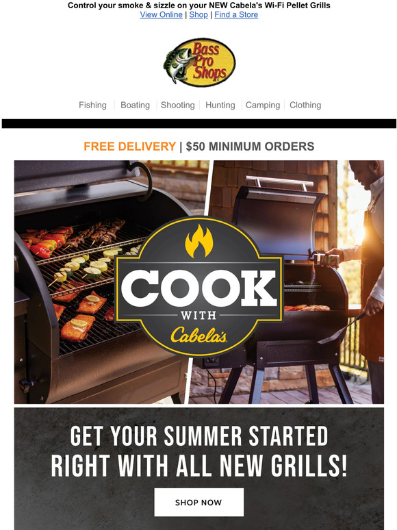 Bass Pro Shops Introducing New And Improved Cabela's Grills! Milled