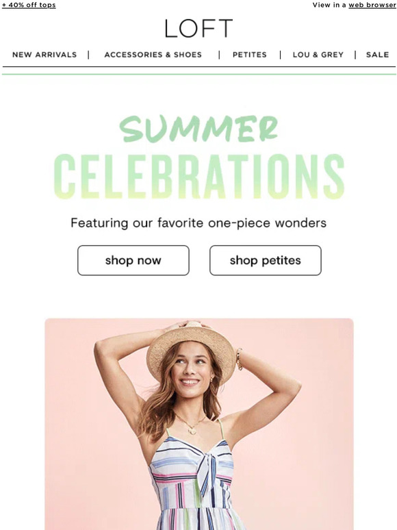 Loft: INSIDE: Dresses for every summer celebration | Milled