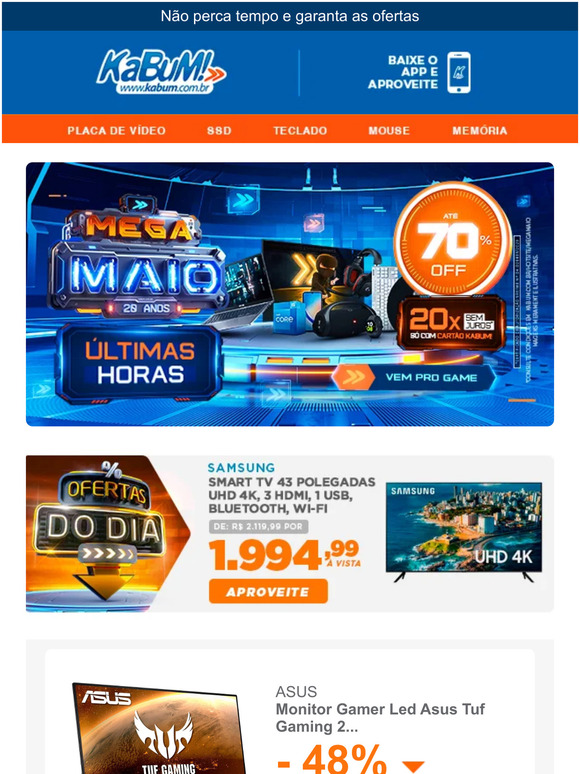 🔴 ÚLTIMAS HORAS: As ofertas INSANAS de Mega Maio acabam HOJE!