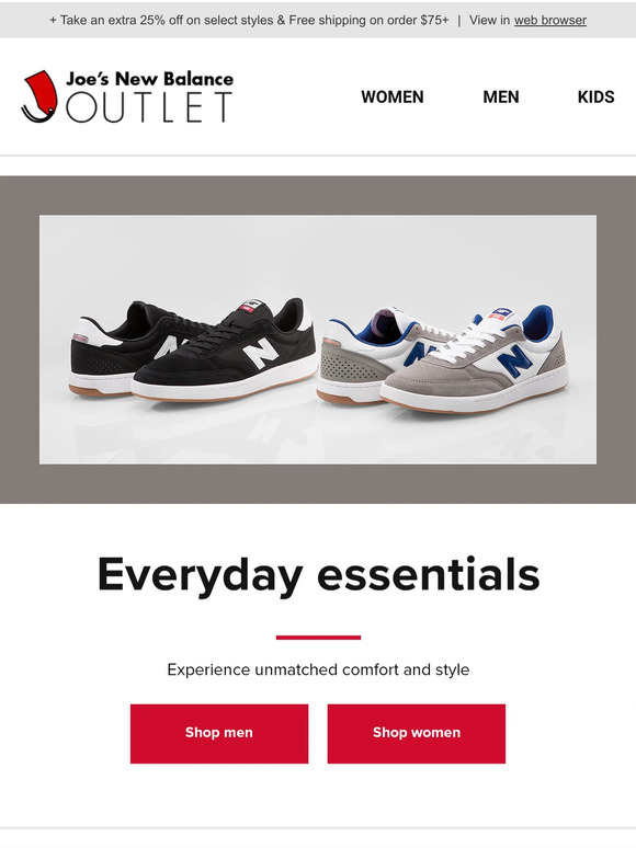 joe's new balance daily deal