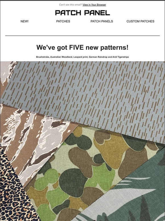 More Laser Cut Patterns, and more new patches!