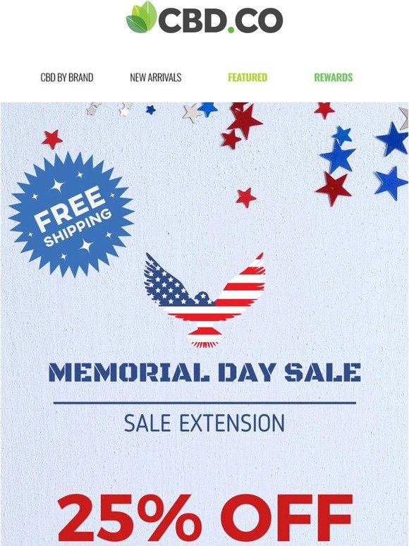 🥳 Memorial Day sale extended!!!
