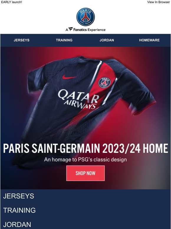 Here are 5 Paris Saint-Germain 21/22 Jordan jerseys available now on  Fanatics 