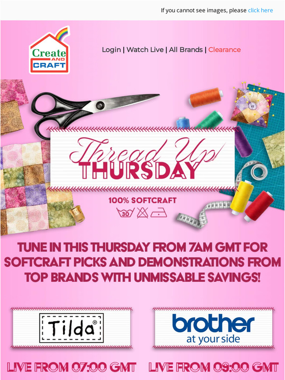 Create and Craft Thready, Steady, Sew up to 50 off selected