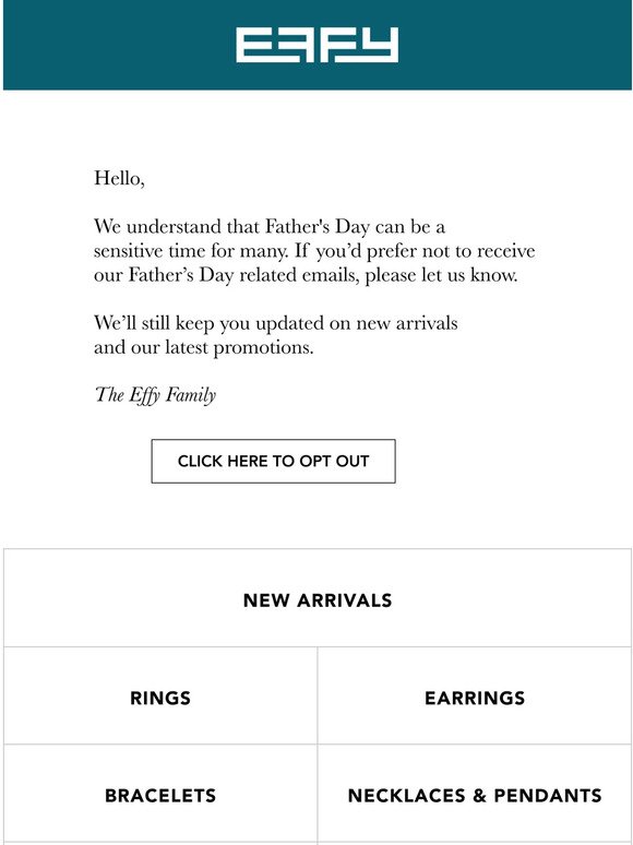 Would you like to receive Father’s Day emails?
