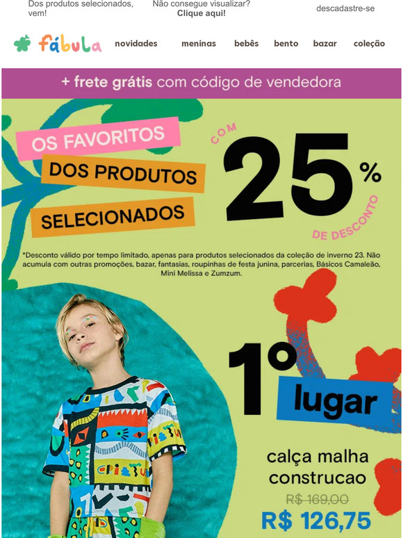 Top 5 Favoritos com 25%🏆