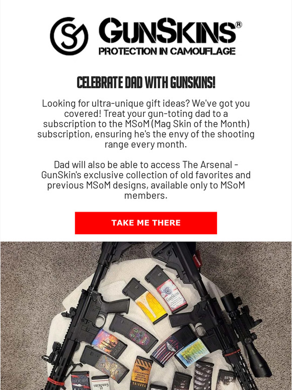 LAST CHANCE - Mag Skin of the Month is a PERFECT gift for Dad!