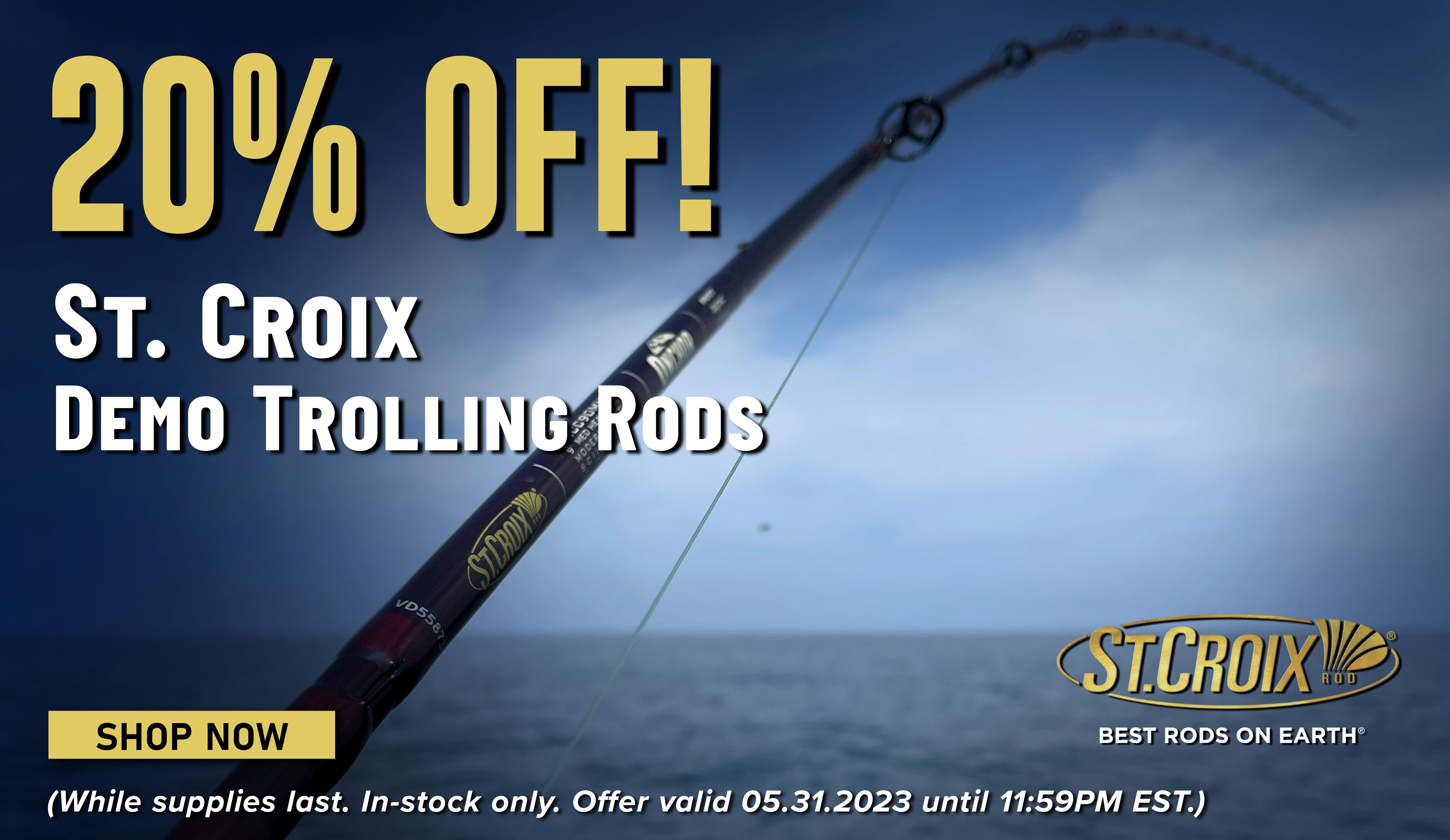 FishUSA Massive Markdown on St. Croix Rods Milled