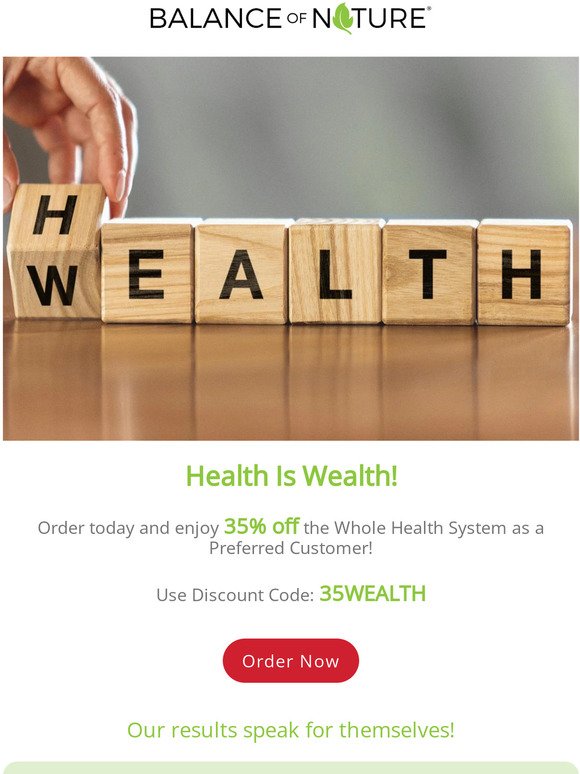 Health is Wealth!