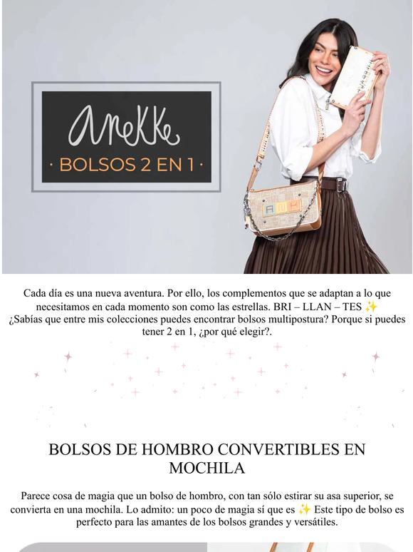 ¿2 bolsos en 1? ¡Sí con Anekke! 💖