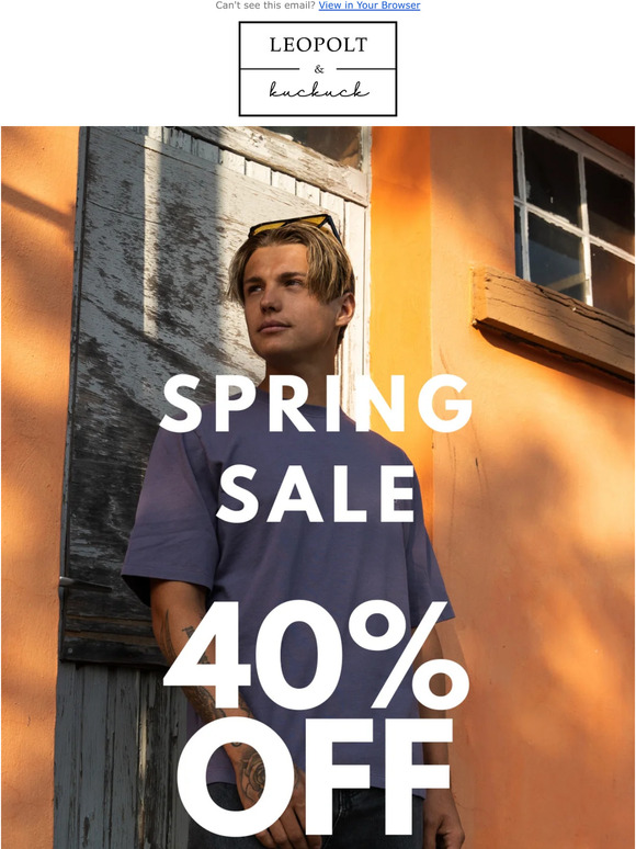 Spring Sale -40% 😍😎☀️