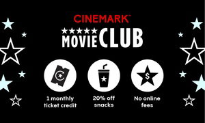 Up to 17% Off Movie Club Membership at Cinemark