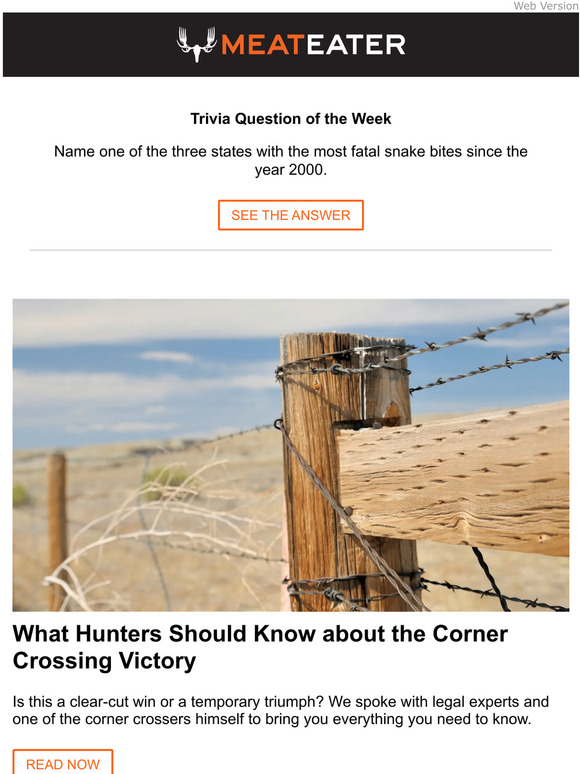 MeatEater Corner Crossing Victory Milled