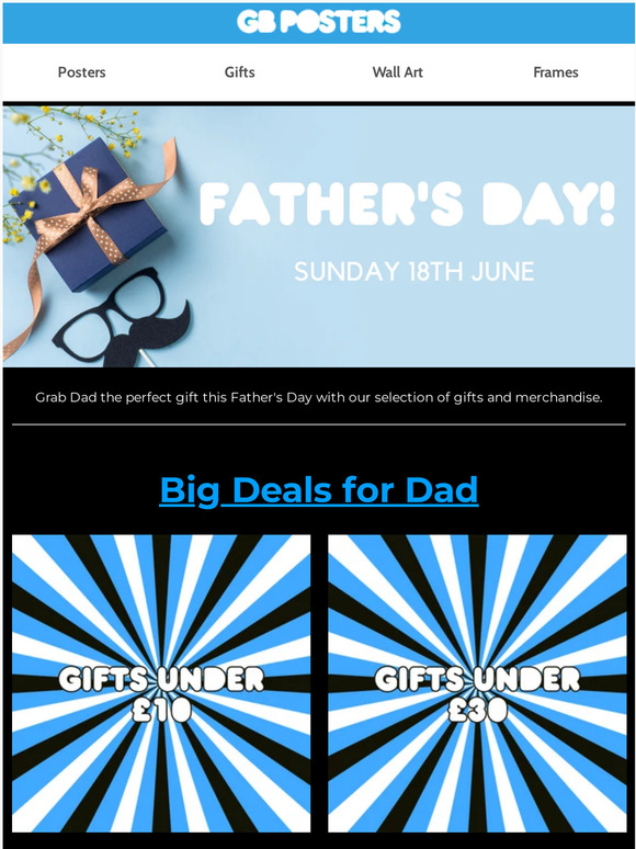 We've got everything you need for Father's Day!