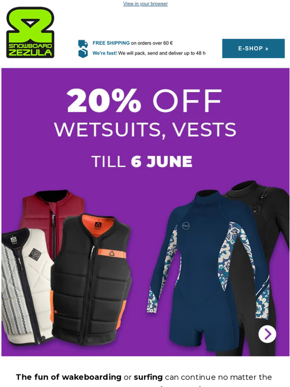 Wet but Warm💦 Wetsuits and Vests 20% off