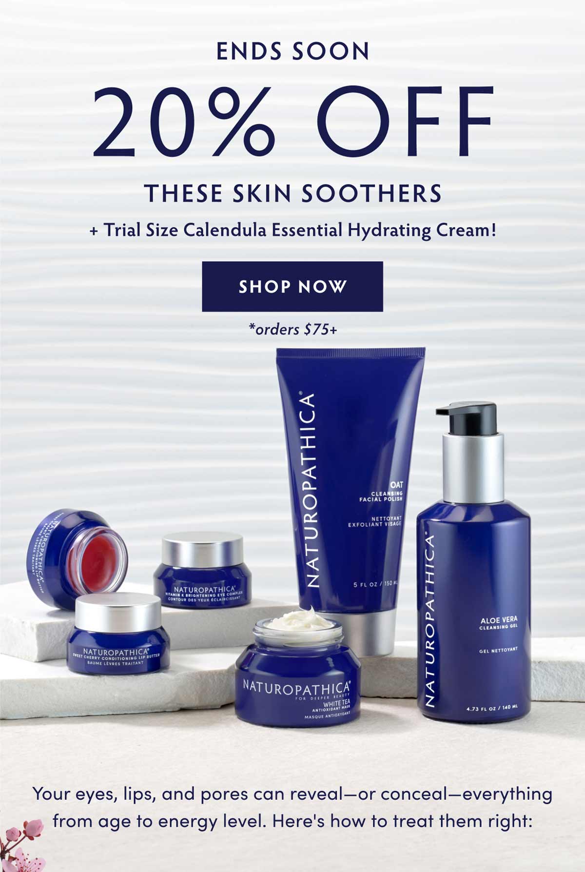 20% off orders $75+
