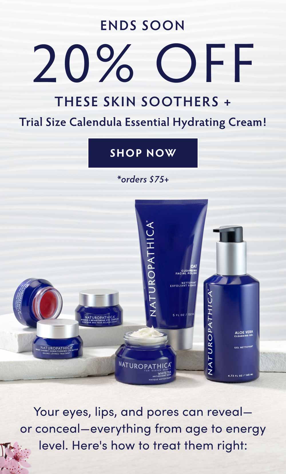 20% off orders $75+