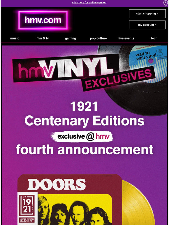 Hey there, our Vinyl Week FOURTH ANNOUNCEMENT!