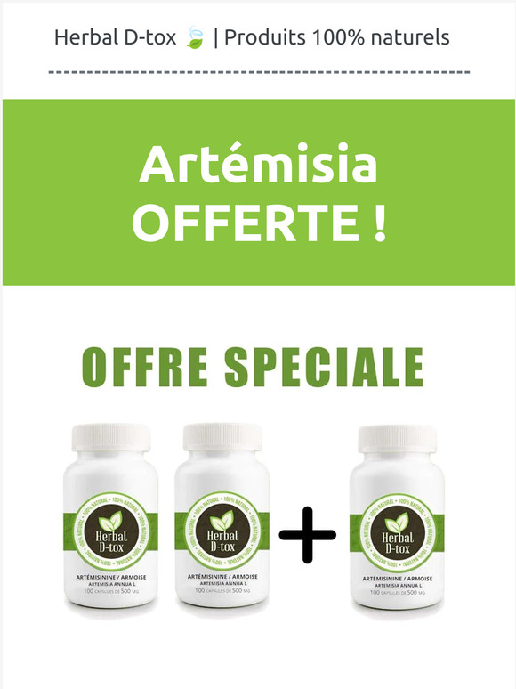 🌿 Préparez l'été en toute sérénité: Artemisia 2 achetées => 1 OFFERTE !