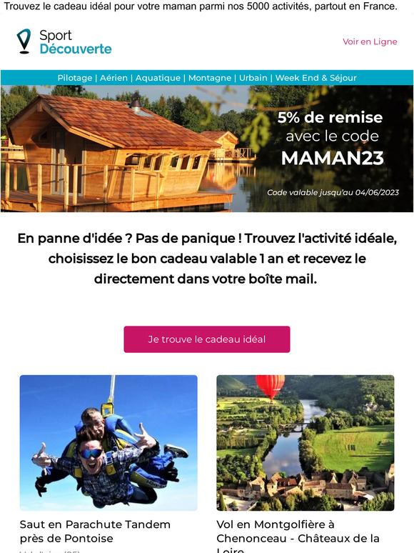 Coup de pouce pour la Fête des Mères : 5% de remise !