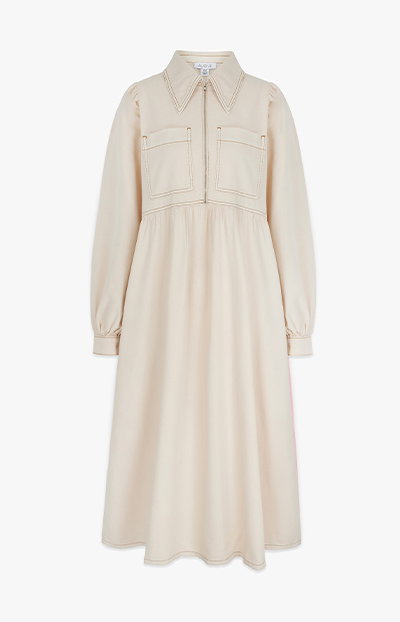 GABRIELLA DENIM MIDI DRESS