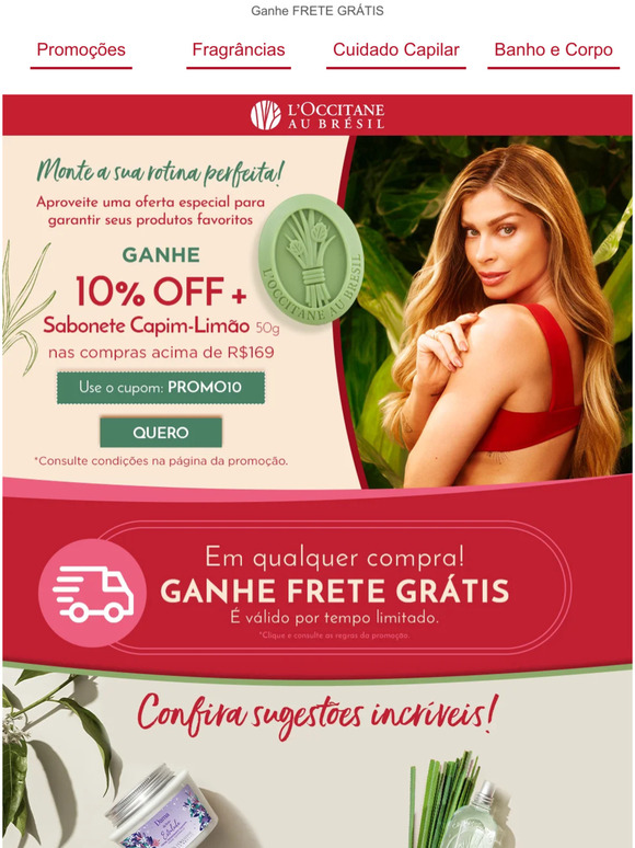 Presente Especial! GANHE 10% OFF + Sabonete 💚