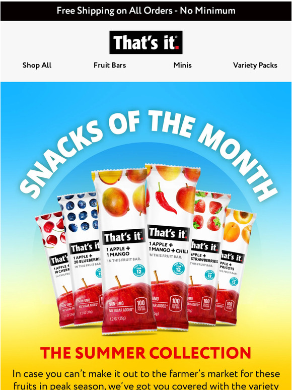 ☀️ June’s Snack of the Month is…