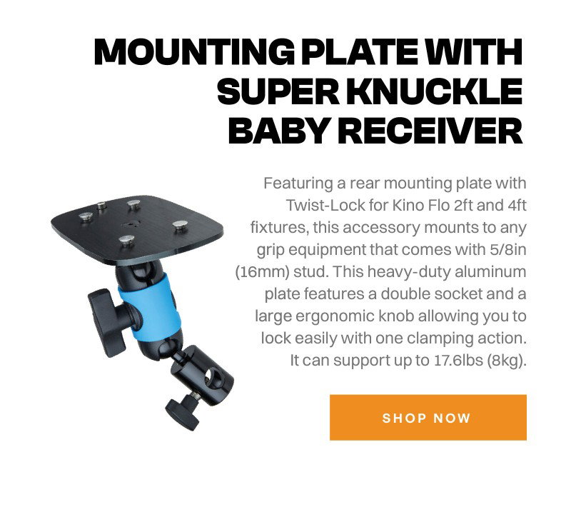 Mounting Plate With Super Knuckle Baby Receiver