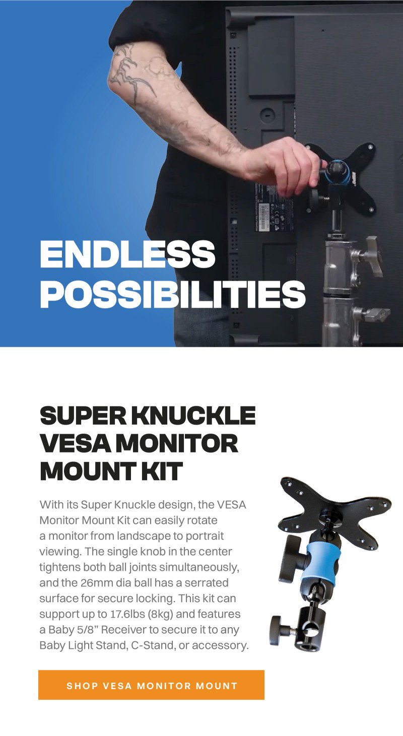 Super Knuckle Vesa Monitor Mount Kit
