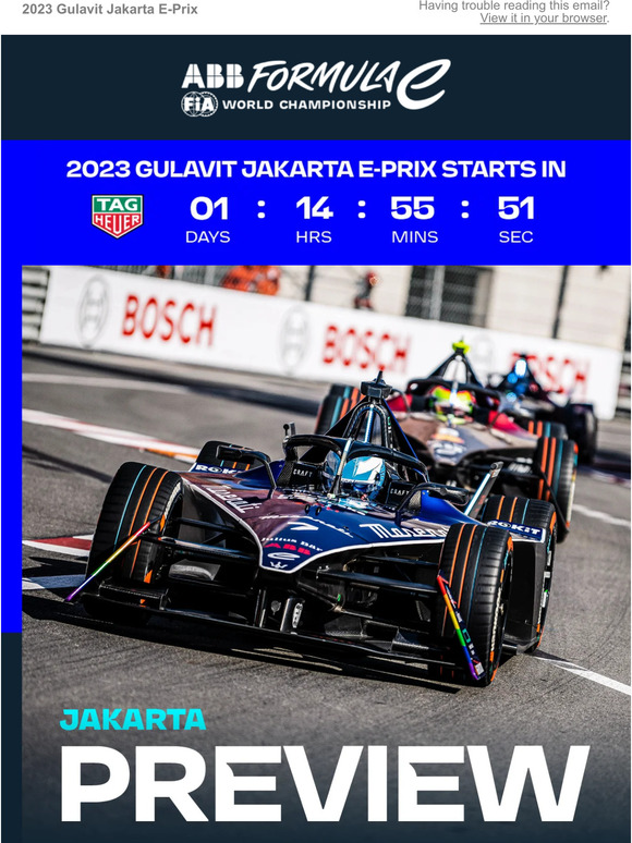 How and when to watch the 2023 Gulavit Jakarta E-Prix double-header