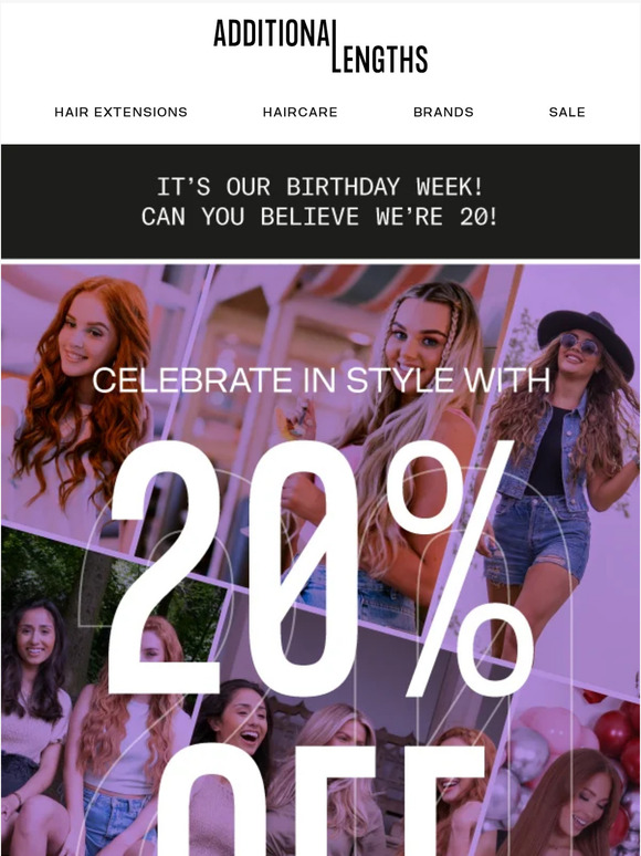 It's Our Birthday 💜 20% Off Everything!