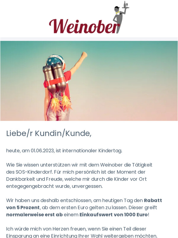 Nur heute! Satter Rabatt und eine Bitte... 😃