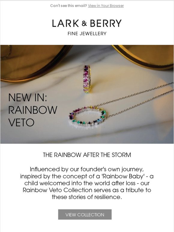 New In- Rainbow Veto, Inspired by a Rainbow Baby.