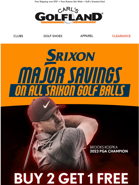 THIS 👏 IS 👏 BIG 👏: BUY 2, GET 1 FREE on Srixon Golf Balls